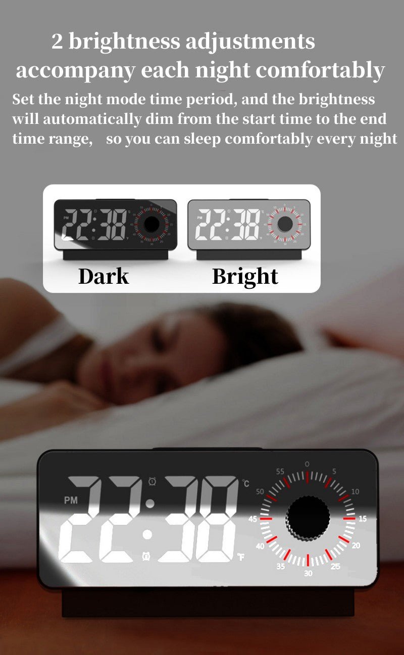 Buy S238A Digital Alarm Clock at deensquare.com Dubai | UAE. Features dual alarms, countdown timer, snooze, temperature &amp; date display.