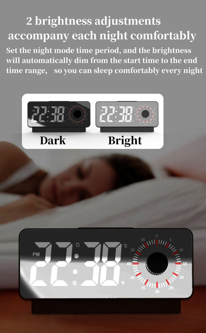 Buy S238A Digital Alarm Clock at deensquare.com Dubai | UAE. Features dual alarms, countdown timer, snooze, temperature &amp; date display.