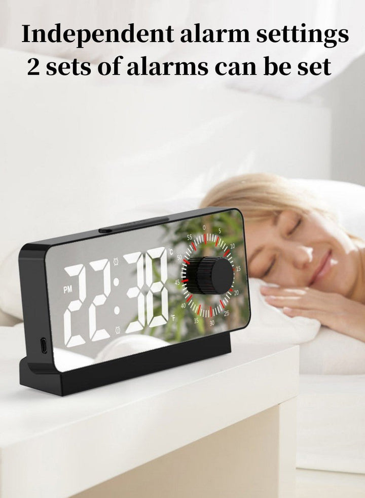 Buy S238A Digital Alarm Clock at deensquare.com Dubai | UAE. Features dual alarms, countdown timer, snooze, temperature &amp; date display.