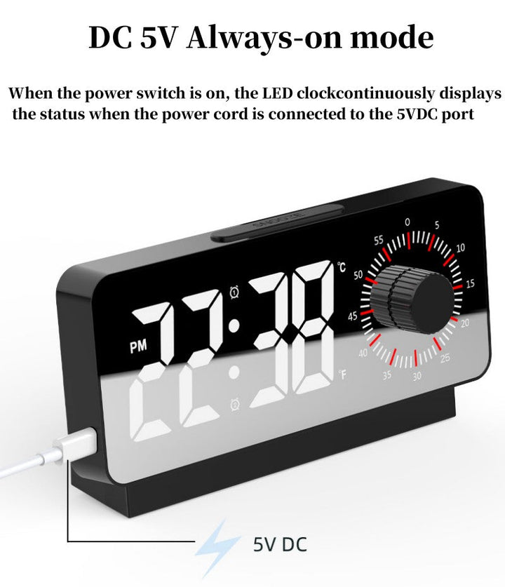 Buy S238A Digital Alarm Clock at deensquare.com Dubai | UAE. Features dual alarms, countdown timer, snooze, temperature &amp; date display.