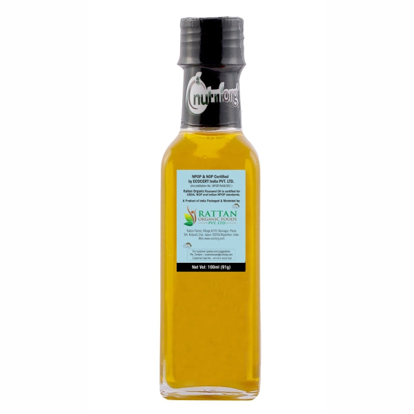 Nutriorg Certified Organic Flaxseed Oil 100ml