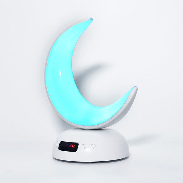 Buy SQ-902 LED Moon Lamp Quran Speaker with Azan Alarm Clock at deensquare.com Dubai | UAE. Quran player, 7-color light &amp; APP control.