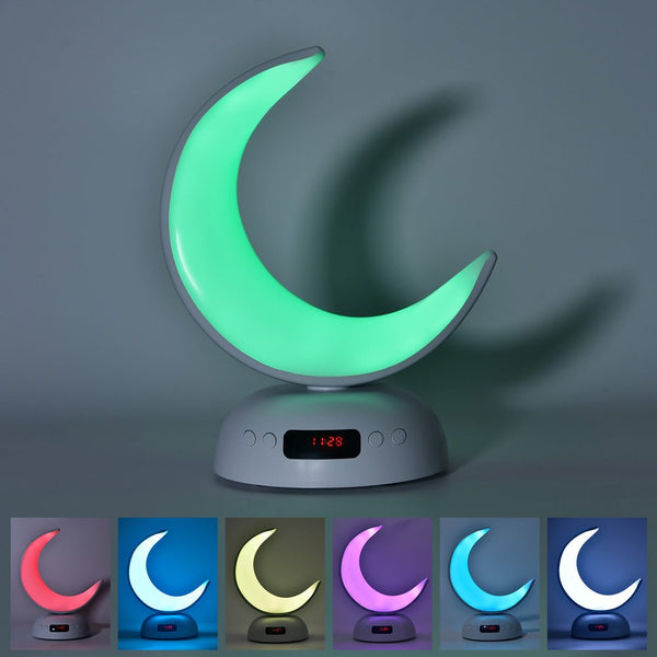 Buy SQ-902 LED Moon Lamp Quran Speaker with Azan Alarm Clock at deensquare.com Dubai | UAE. Quran player, 7-color light &amp; APP control.