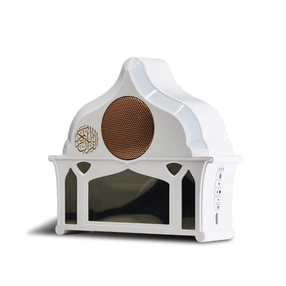 Buy SQ-912 Quran Speaker with LED Light &amp; Clock at deensquare.com Dubai | UAE. Enjoy Quran recitation, soft lighting, and a digital clock display.