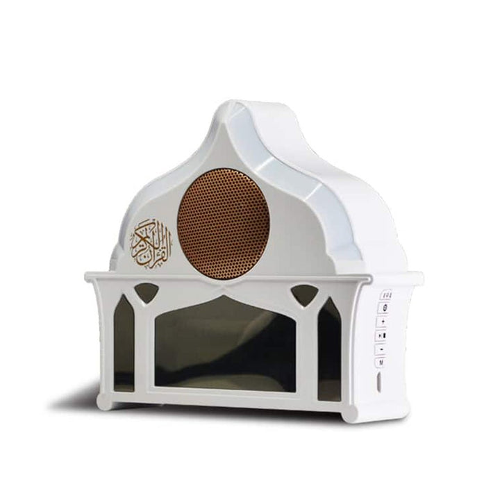 Buy SQ-912 Quran Speaker with LED Light &amp; Clock at deensquare.com Dubai | UAE. Enjoy Quran recitation, soft lighting, and a digital clock display.