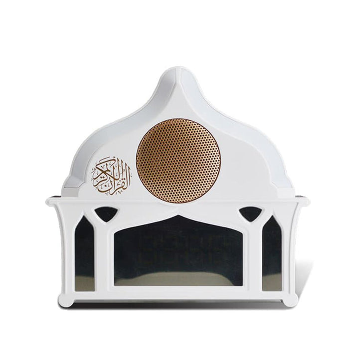 Buy SQ-912 Quran Speaker with LED Light &amp; Clock at deensquare.com Dubai | UAE. Enjoy Quran recitation, soft lighting, and a digital clock display.