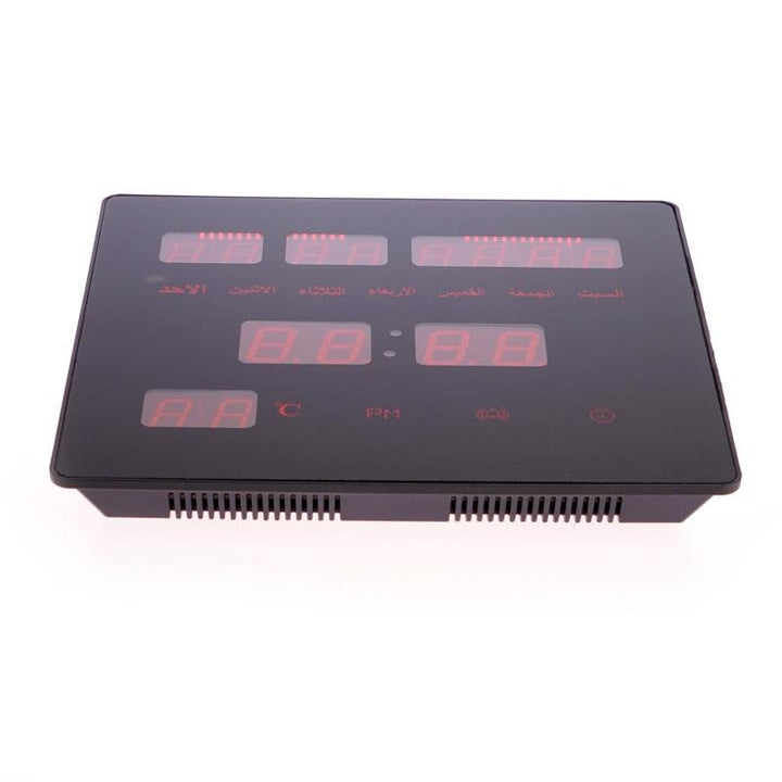 Buy TL-2320 Digital LED Wall Clock at deensquare.com Dubai | UAE. Features time, date, day &amp; temperature display with elegant glass surface.
