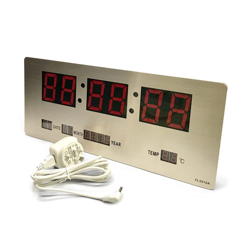 Buy Checkmate Bishop TL-3515A LED clock at deensquare.com. Wall or desk clock with calendar &amp; temp display in Dubai | UAE.