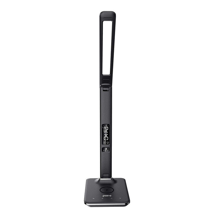 Buy U13Q LED Desk Lamp with Wireless Charger at deensquare.com Dubai | UAE. Features clock, calendar, alarm, temperature display &amp; 3 light modes.