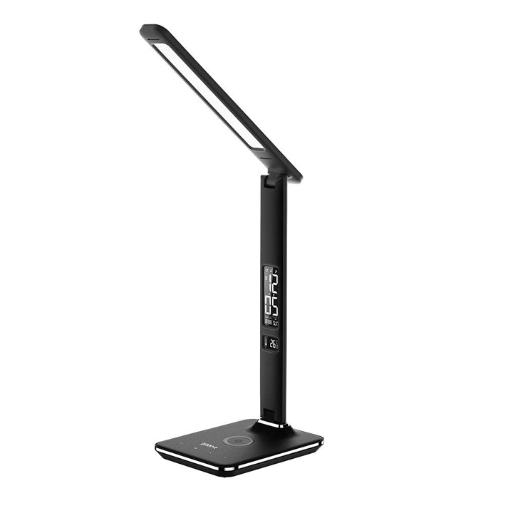 Buy U13Q LED Desk Lamp with Wireless Charger at deensquare.com Dubai | UAE. Features clock, calendar, alarm, temperature display &amp; 3 light modes.