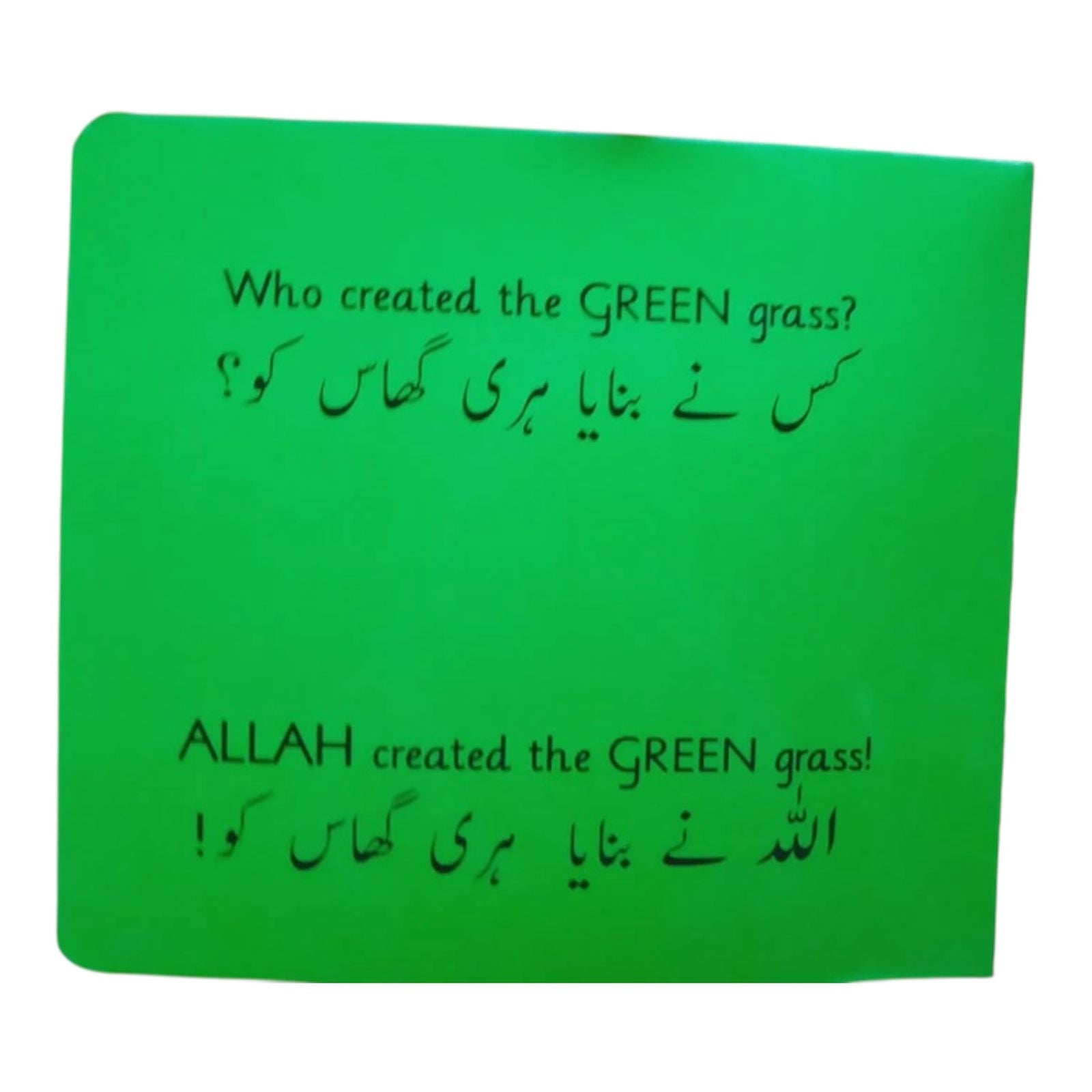 who created urdu and english bilingual book inside page