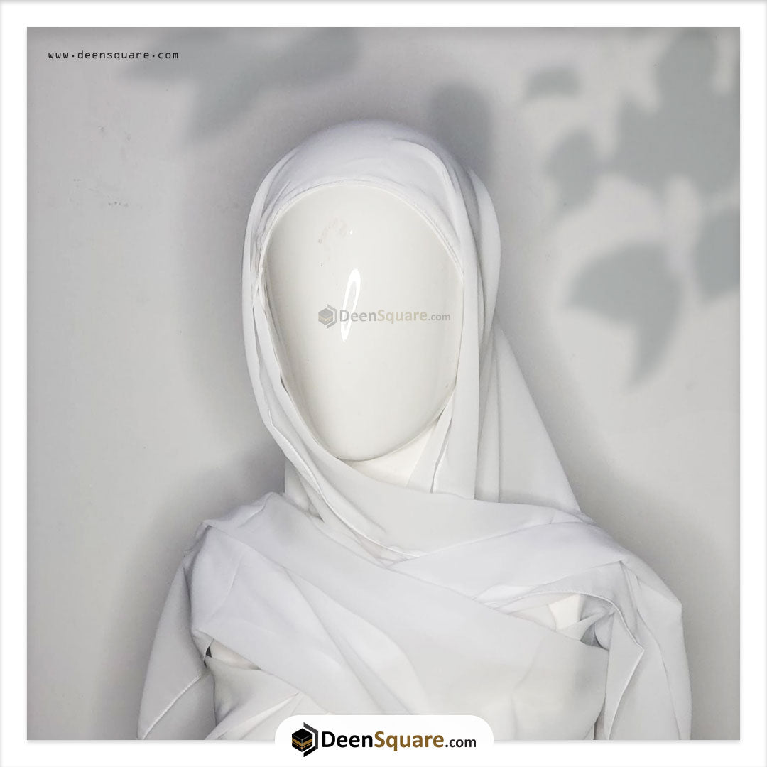 Chiffon Hijab Scarf with cap attached