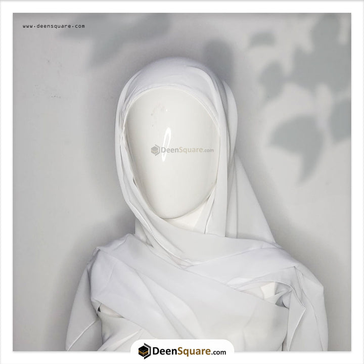 Chiffon Hijab Scarf with cap attached