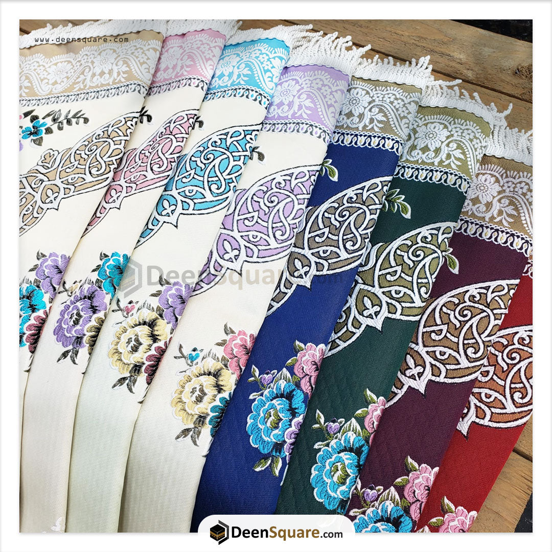 Turkish Floral Design Prayer Mat