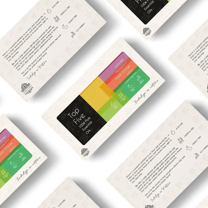 Aroma Tierra - Top 5 Organic Essential Oil Pack