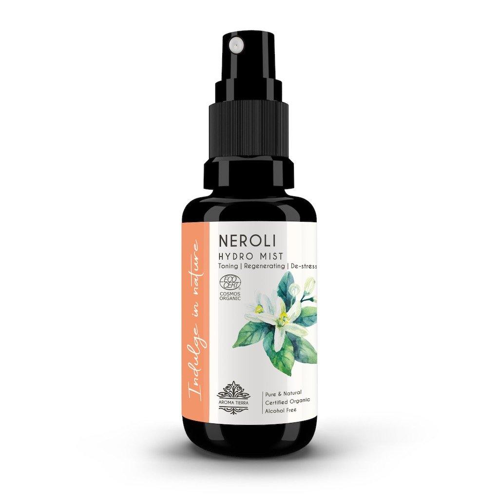 Neroli Hydro Mist (Certified Organic) - Face & Body - 30ml - Aroma Tierra