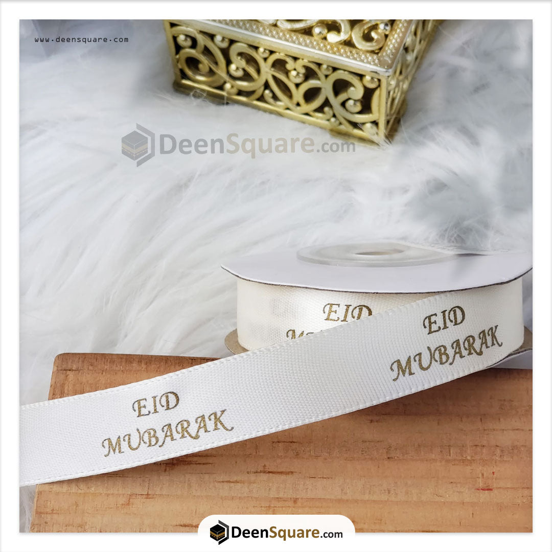 Eid Mubarak Ribbon (1.5 cm x 10 yard)