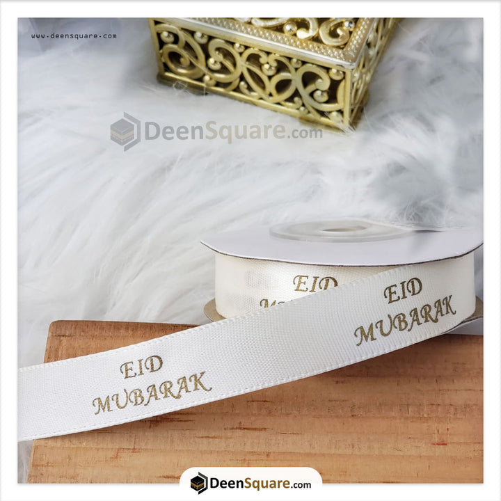 Eid Mubarak Ribbon (1.5 cm x 10 yard)