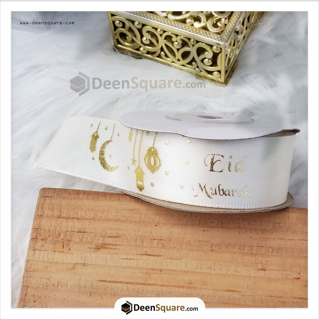 Eid Mubarak Ribbon (2.5 cm x 10 yard)