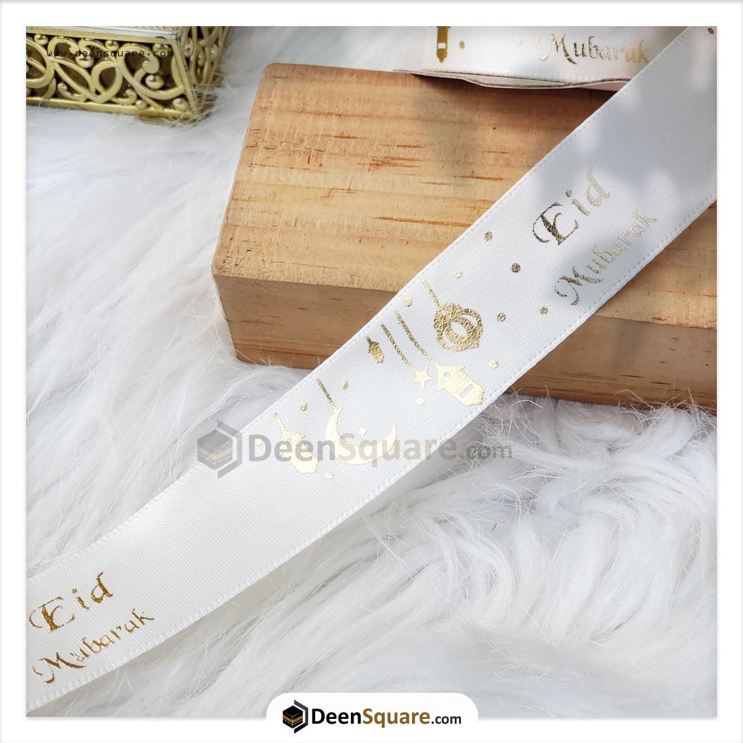 Eid Mubarak Ribbon (2.5 cm x 10 yard)