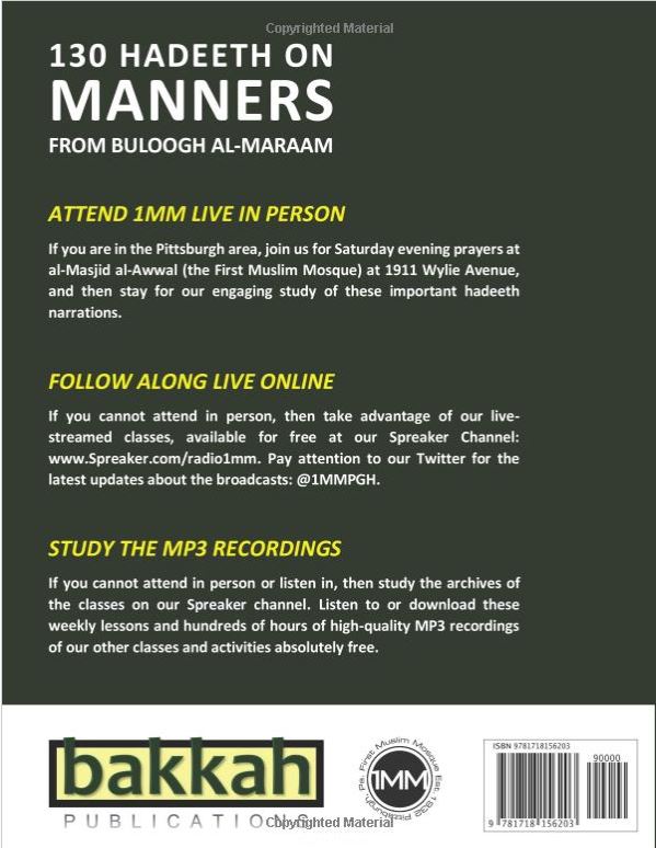 130 Hadeeth On Manners From Buloogh Al-Maraam