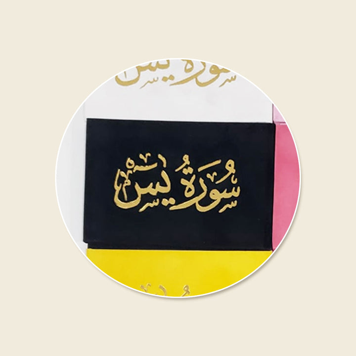 سورة يس 8×12 غلاف مخمل - Surah Yaseen Velvet Cover Gift Edition - 8 x 12 cm