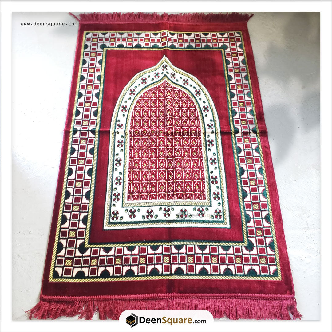 Turkish Prayer Mat - 80 x 120 cm, Large Size | سجادة صلاة تركية
