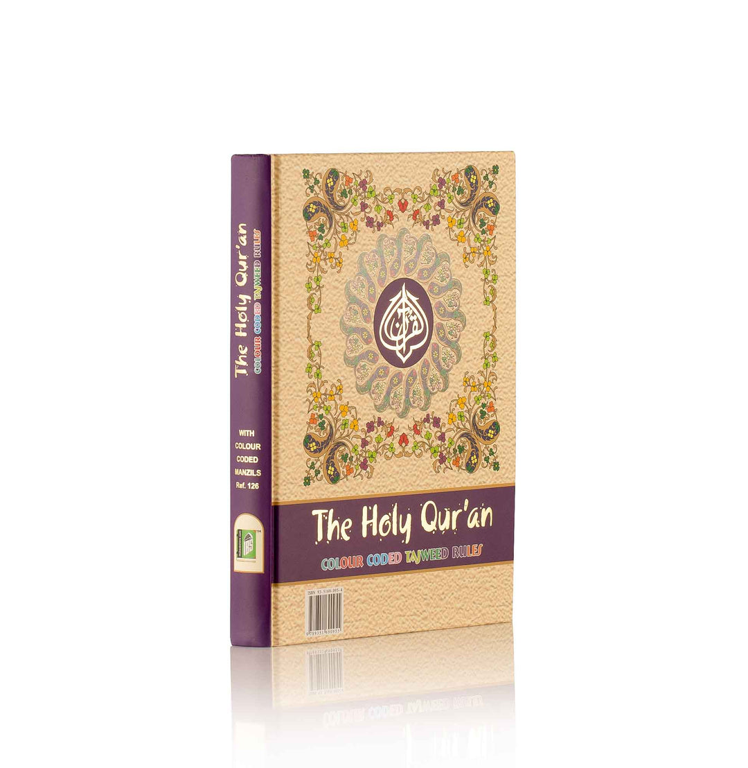 The HOLY QURAN with Color Coded Tajweed Rules Indo / Pak Script Large Size (15 Line Ref 