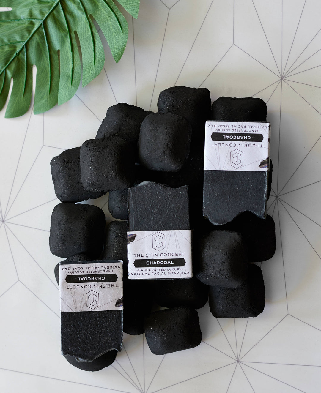 Handmade  Artisanal Facial Soap Bar - Charcoal &Tea Tree Oil- The Skin Concept