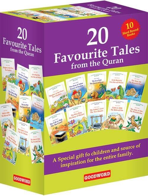 20 Favourite Tales from the Quran Gift Box (Ten Hard Bound books) - DeenSquare.com