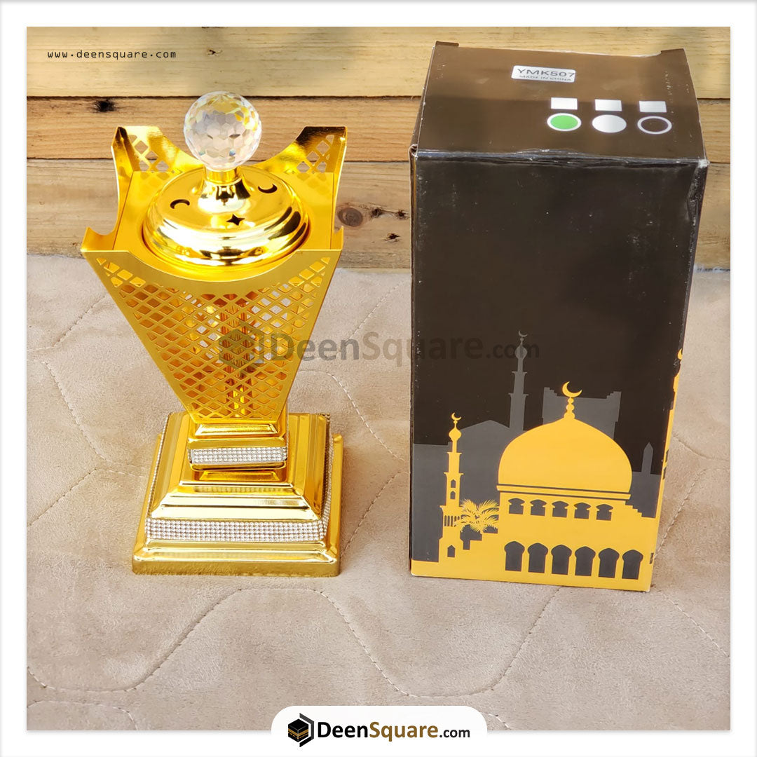 Golden Arabia Metal Bakhoor Burner - YMK507