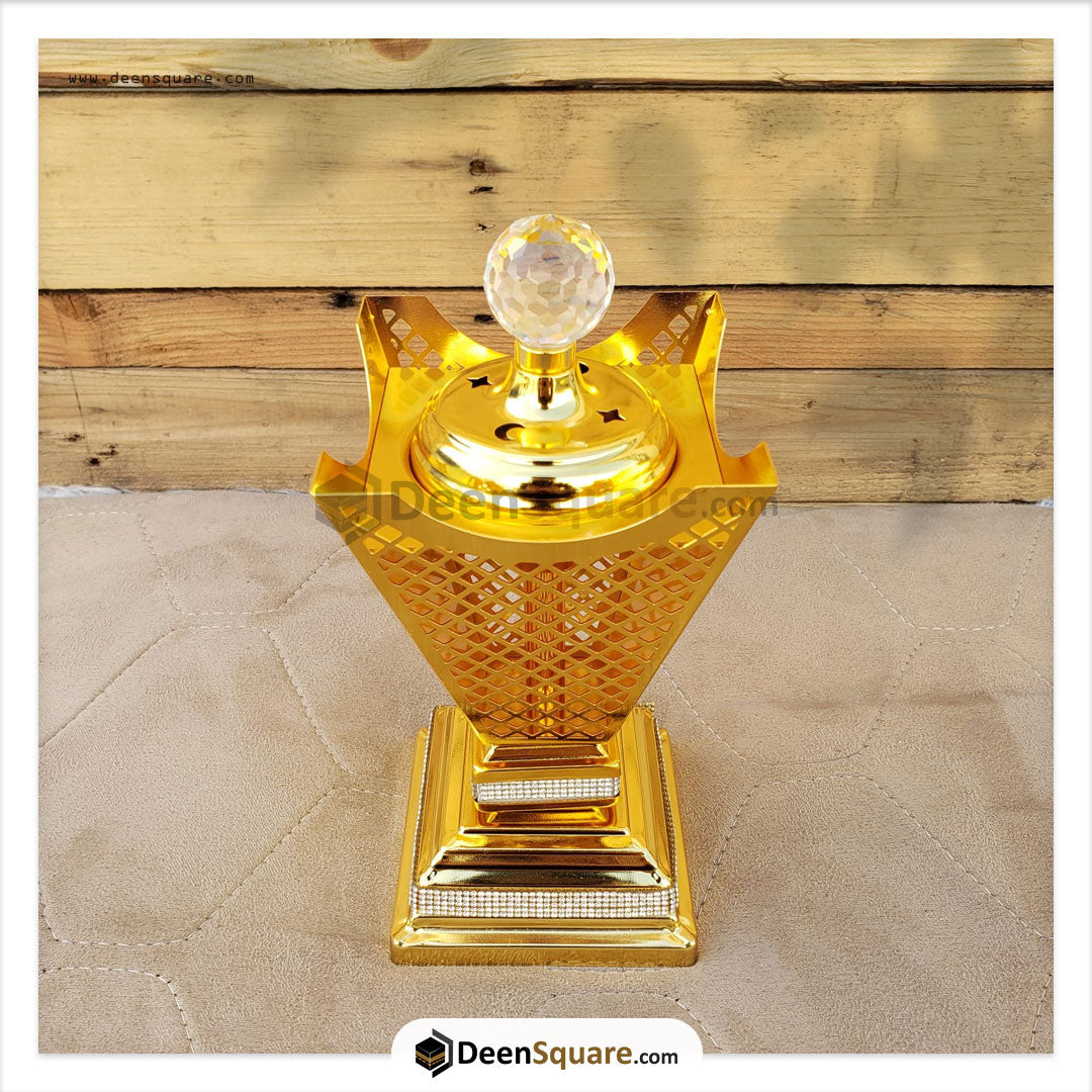 Golden Arabia Metal Bakhoor Burner - YMK507