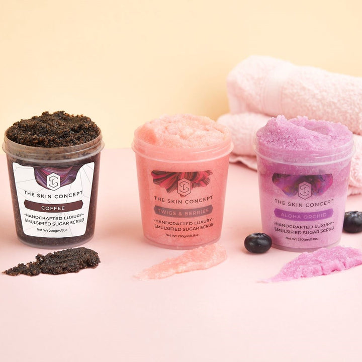 Handmade Sugar Scrub - Twigs & Berries- The Skin Concept