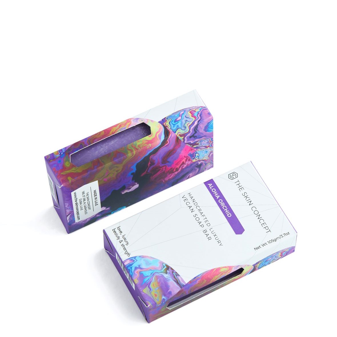 Handmade  Artisanal Scrub Soap Bar - Aloha Orchid - The Skin Concept