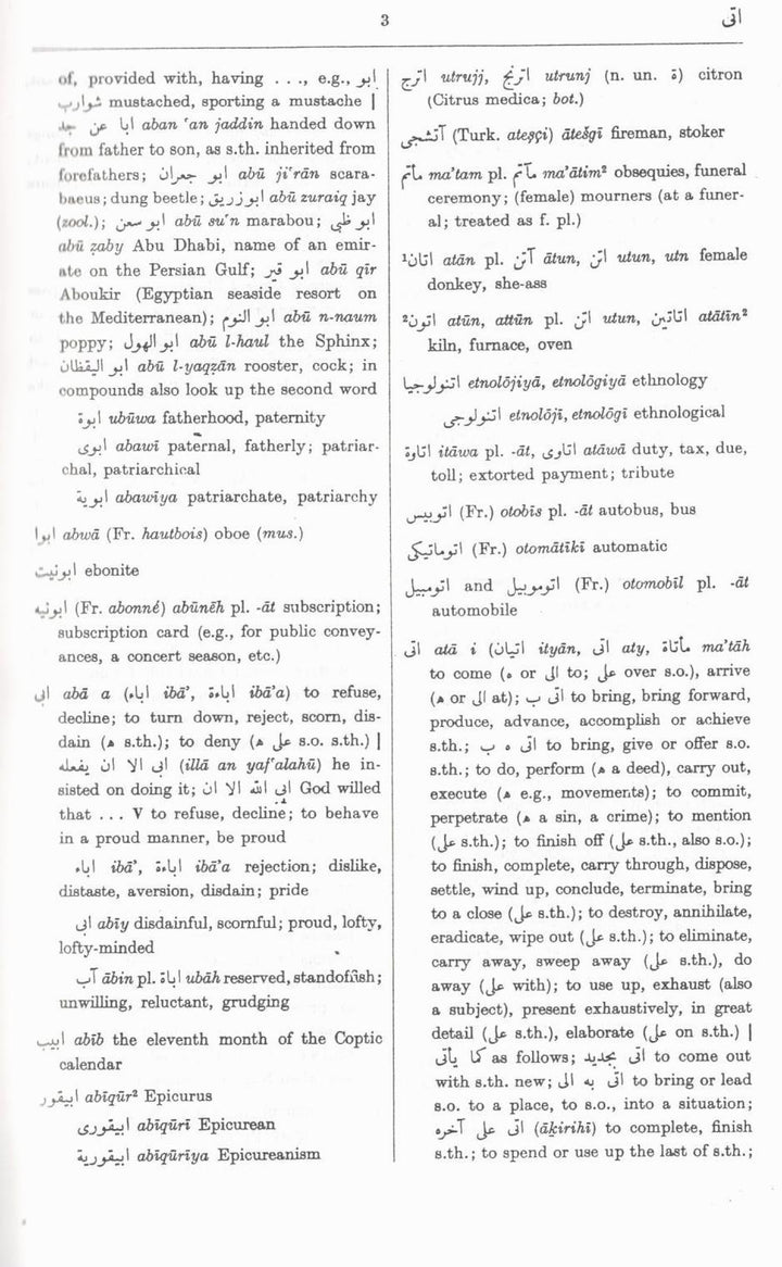 The Hans Wehr Dictionary Of Modern Written Arabic