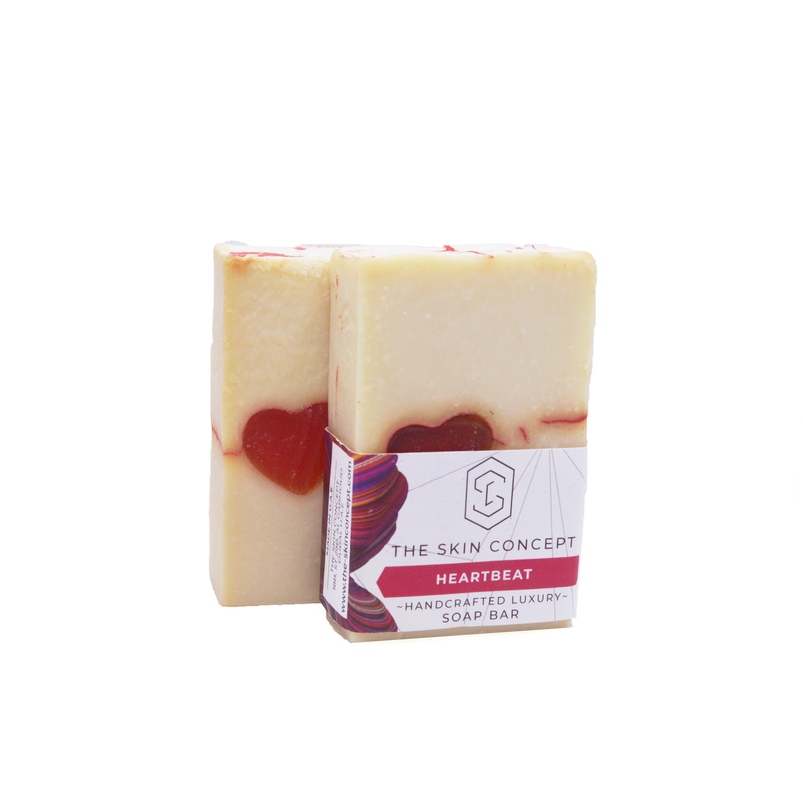 Handmade Premium Valentine Soap Bar - Heartbeat- The Skin Concept