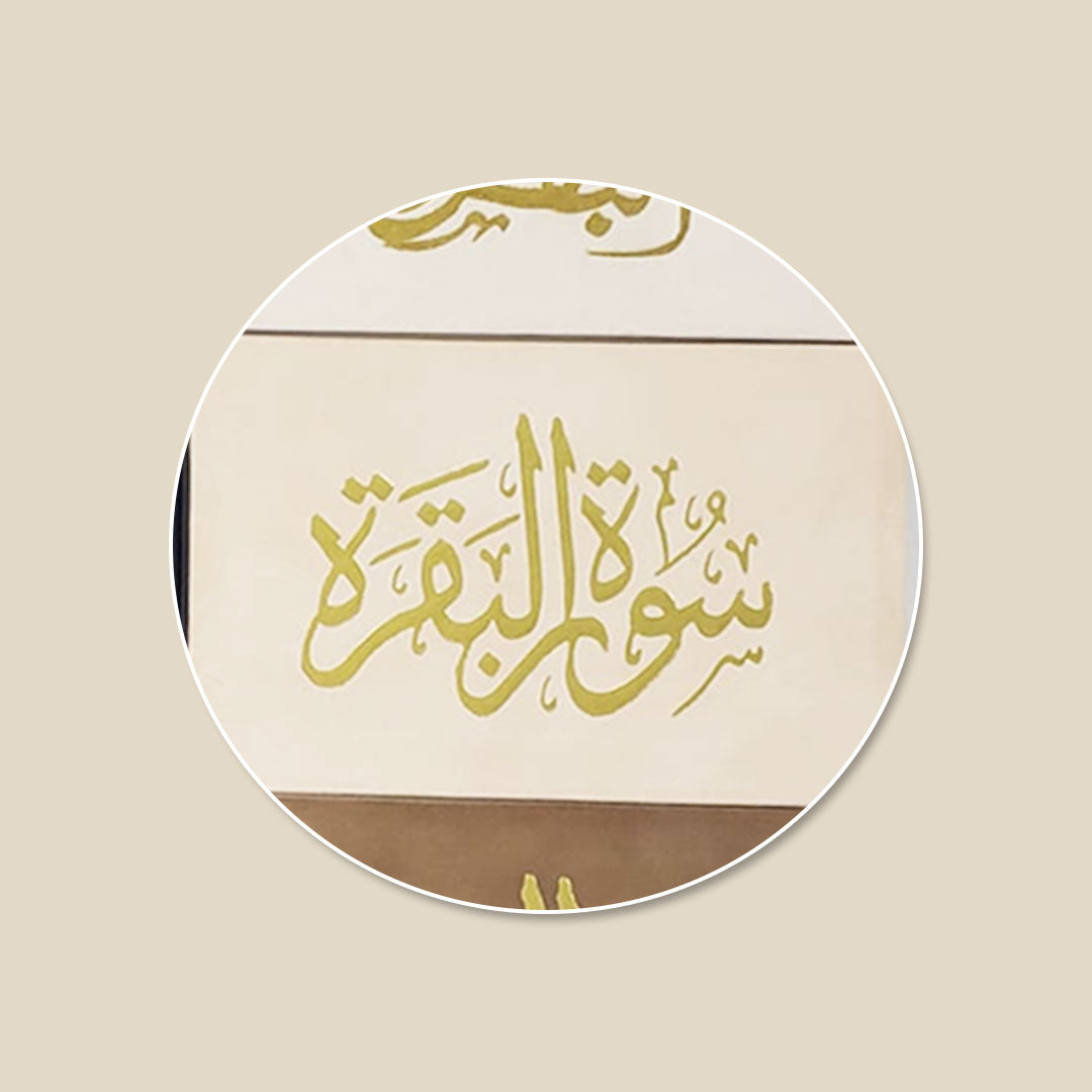 Surah Baqarah with Velvet Cover - Gift Edition - Small Size - 8 x 12 cm (سورة البقرة 8×12 غلاف مخمل)