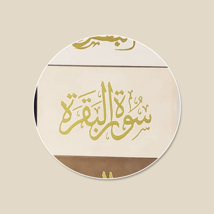 Surah Baqarah with Velvet Cover - Gift Edition - Small Size - 8 x 12 cm (سورة البقرة 8×12 غلاف مخمل)