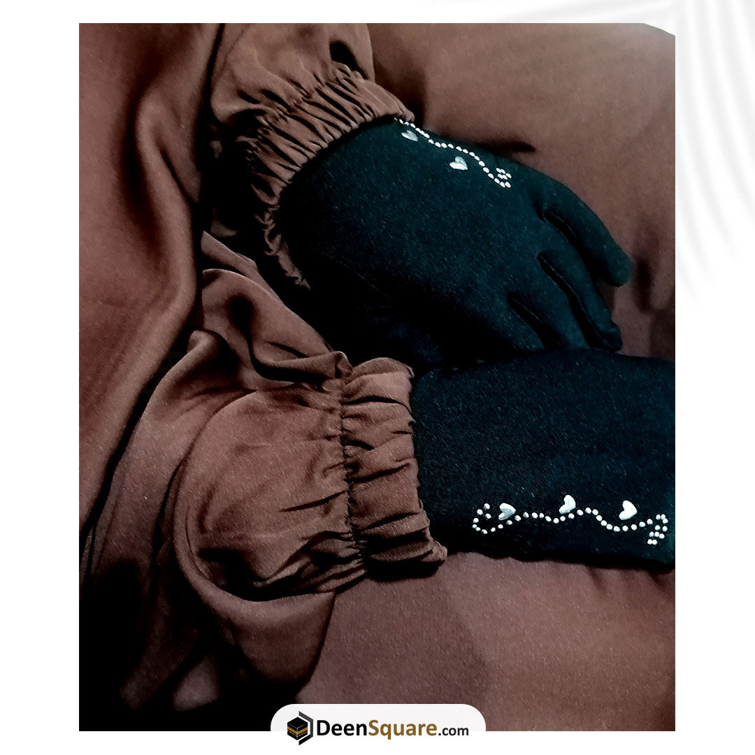 3 Piece Jilbab (Band Sleeves) - Khimar with Skirt and Niqab