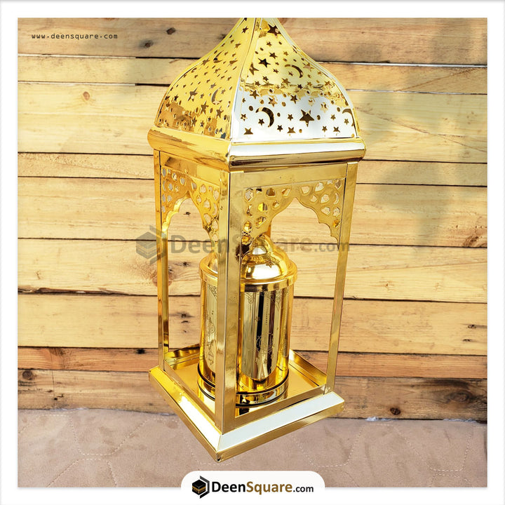 Ramadan Premium Golden Battery Operated LED Lantern - XLJ35