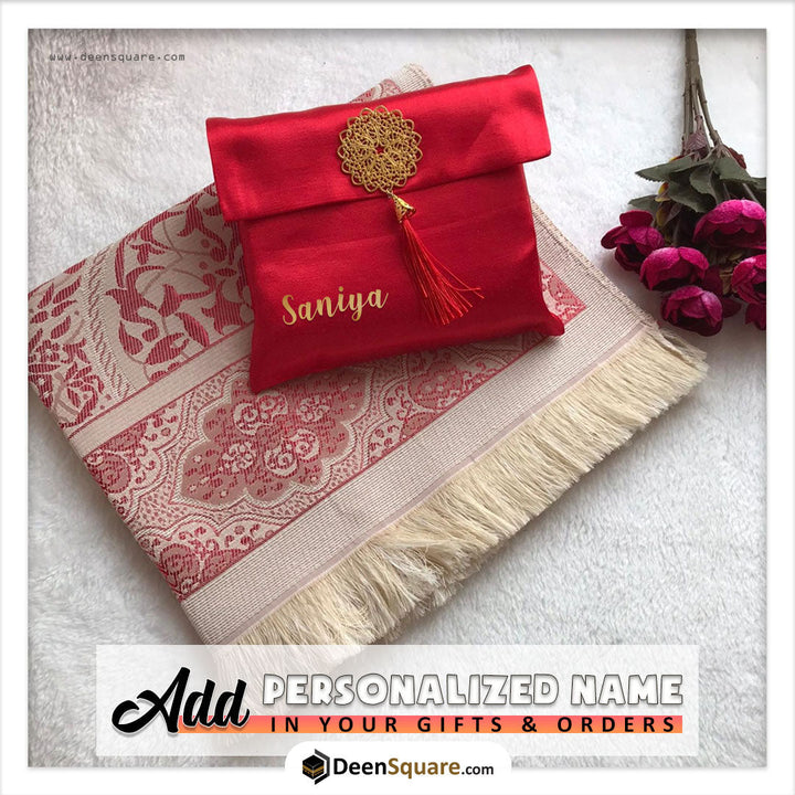 Prayer Mat Rug with Pouch (Various Colours) - Sajjadah