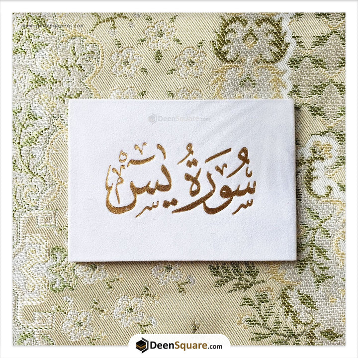 سورة يس 8×12 غلاف مخمل - Surah Yaseen Velvet Cover Gift Edition - 8 x 12 cm