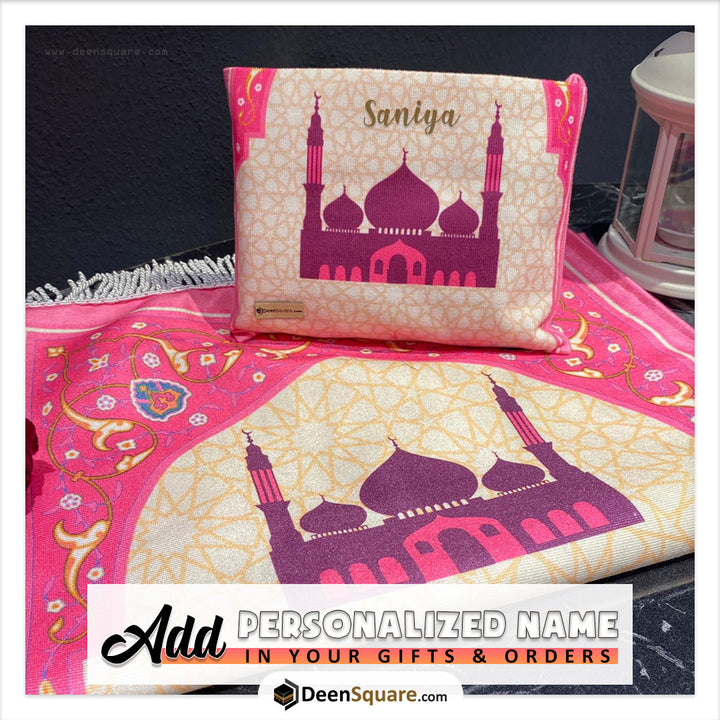 Beautiful Prayer Mat with Pouch for Kids - T4
