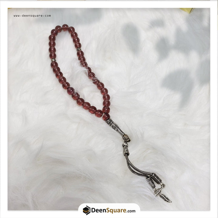 Amber Stone Handmade Beads Tasbeeh (تسبيح‎‎) - 33 Beads Tasbeeh