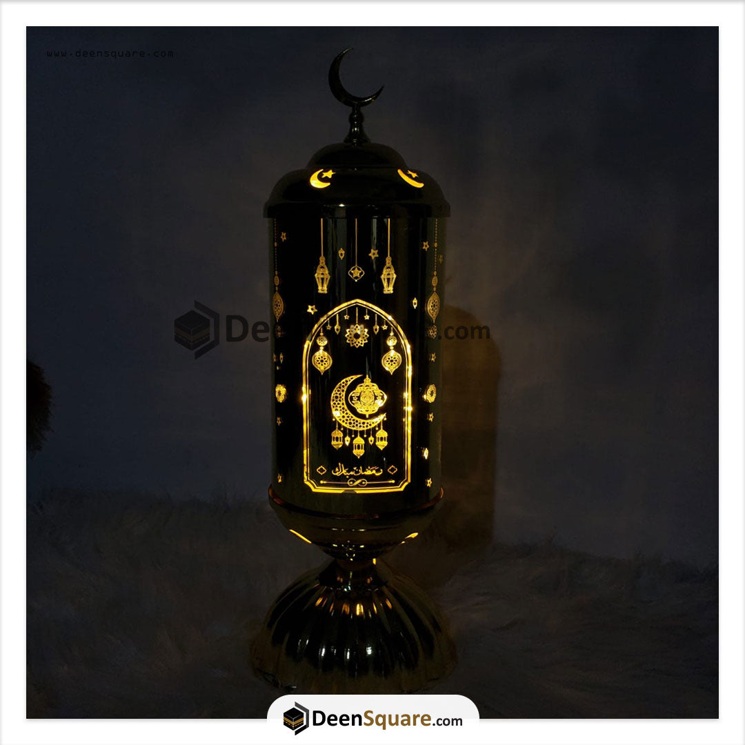 Ramadan Premium Golden Battery Operated LED Lantern - XLJ1