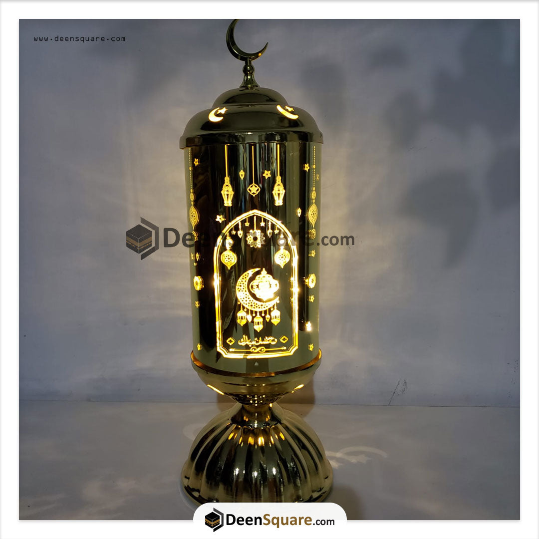 Ramadan Premium Golden Battery Operated LED Lantern - XLJ1