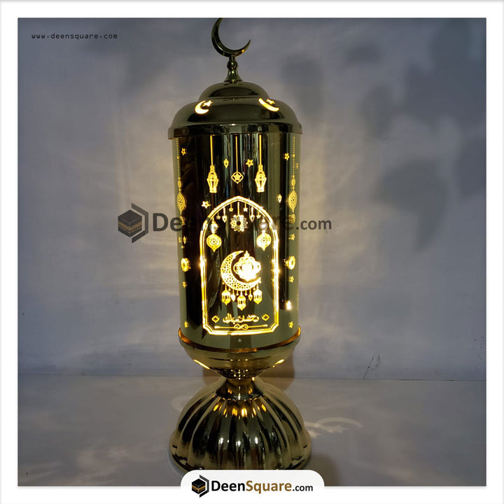 Ramadan Premium Golden Battery Operated LED Lantern - XLJ1