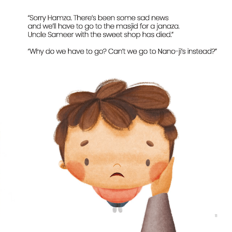 Hamza attends a Janaza