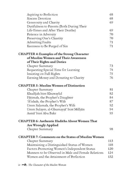 THE CHARACTER OF THE MUSLIM WOMAN