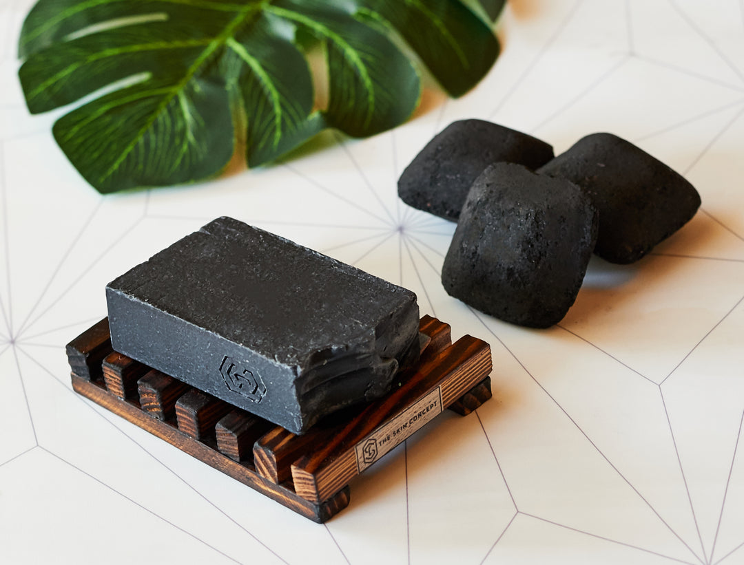 Handmade  Artisanal Facial Soap Bar - Charcoal &Tea Tree Oil- The Skin Concept